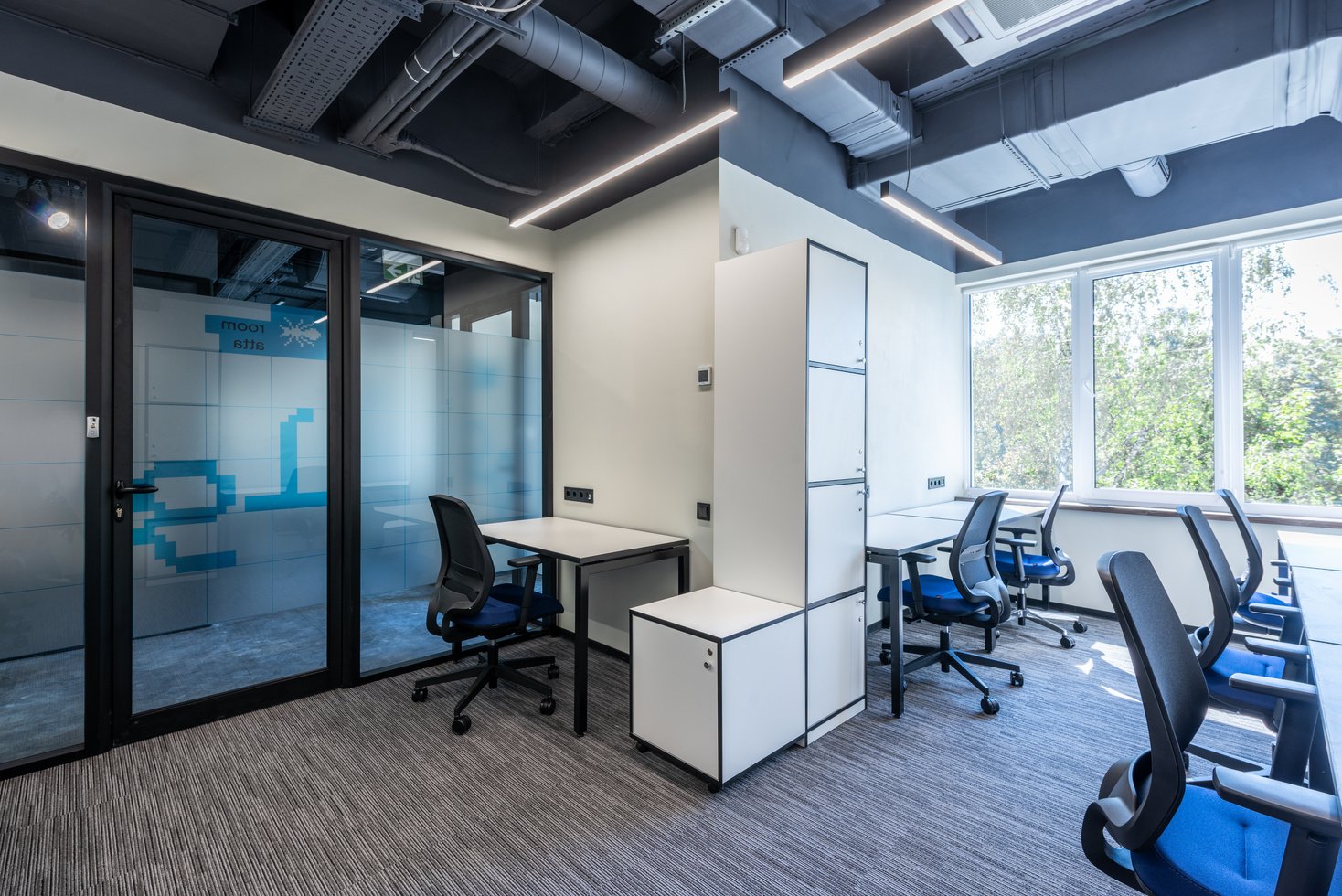 Modern office with chairs and desks